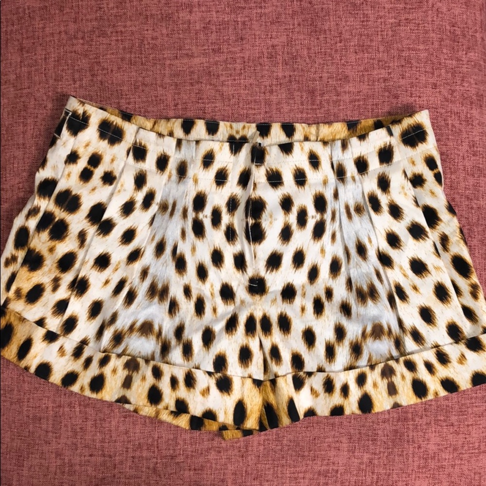 Roberto cavalli leopard tailored shorts Italy